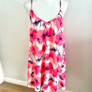 Saks Fifth Avenue Pink and White Dress